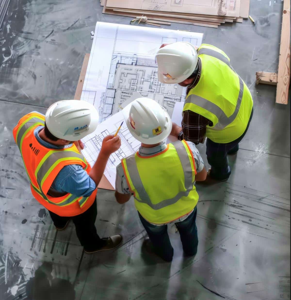 Portrait of engineers at the job site during work hours